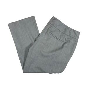New‎ York & Company Gray Stretch Cropped Dress Pants Size 12 Career
